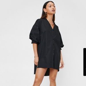 Black Button down dress
